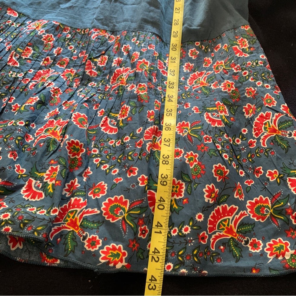 ANTHROPOLOGIE KOPAL embroidered dress Small floral print NWT new tiered halter - Picture 12 of 16